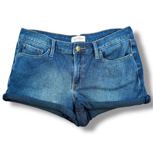 Jessica Simpson Forever Roll-Cuff Denim Shorts Sz 29 - Picture 1 of 12